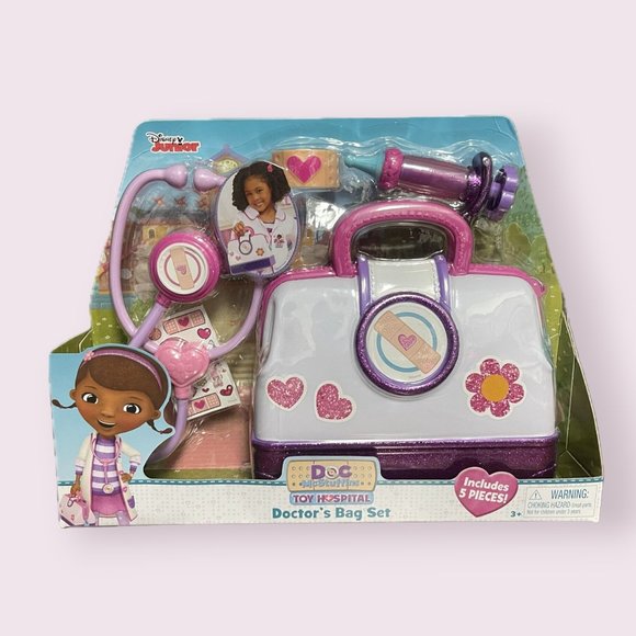 Disney Other - Disney Junior Doc McStuffins Toy Hospital Doctor's Bag Set Character Toys New